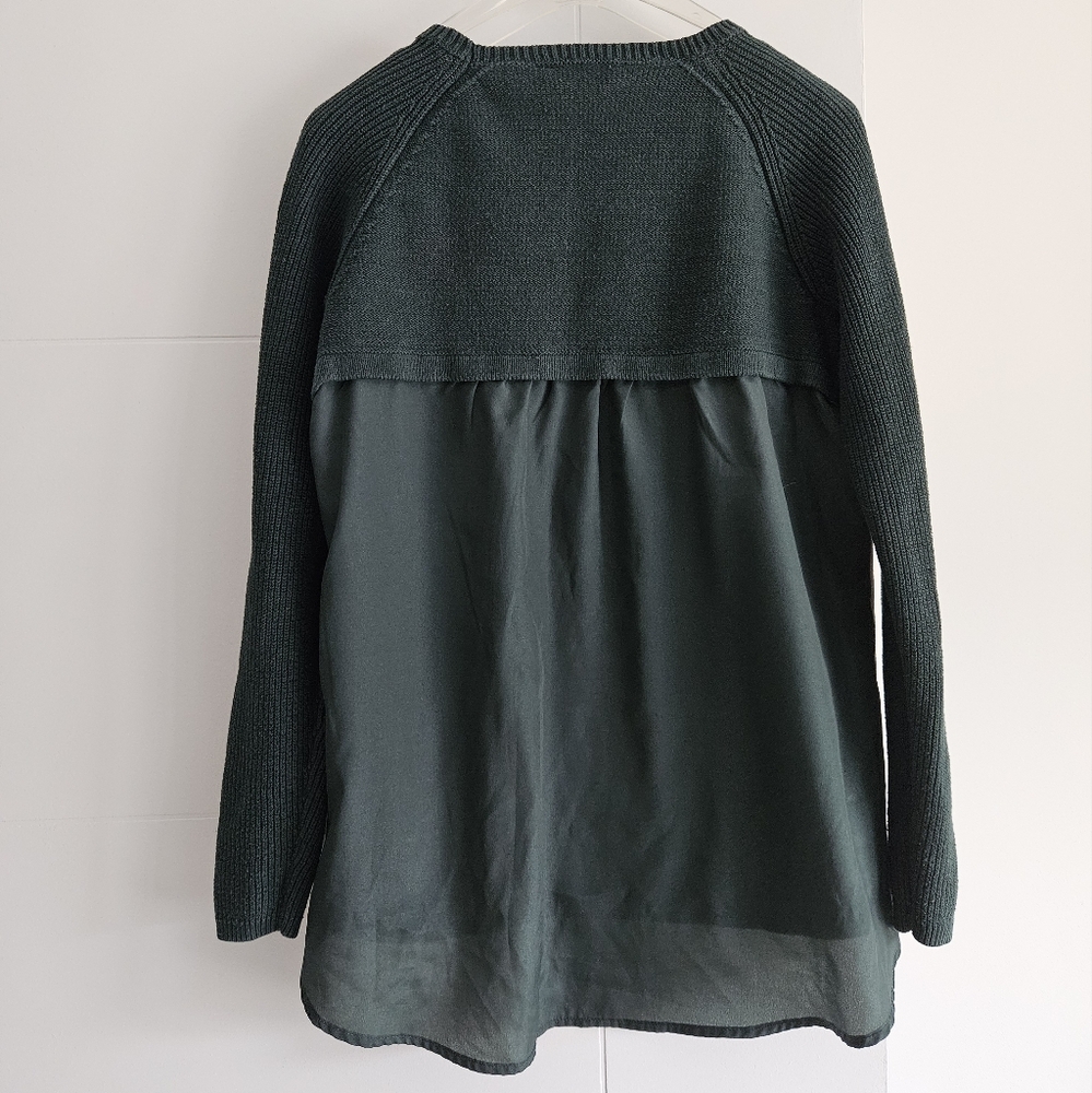 Ricki's S gorgeous Bejeweled Knit Top Pullover Sweater Hi-Lo Cotton Blend Small - Picture 6 of 11